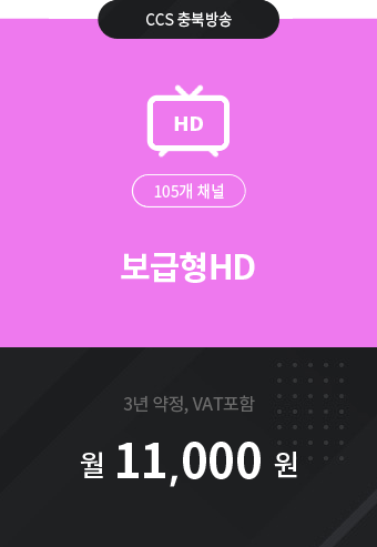 보급형HD 105채널 11,000원